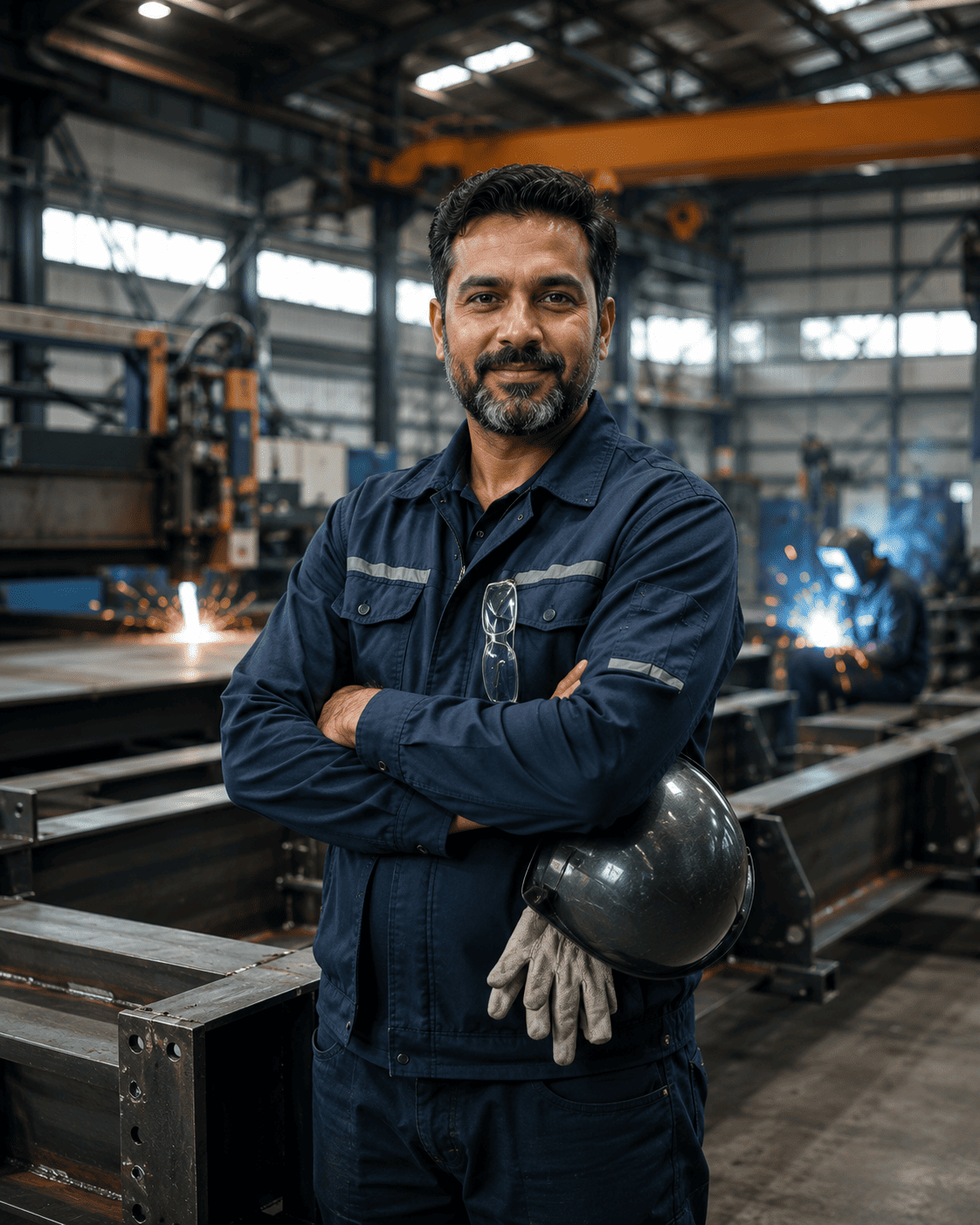 Metal Craft team member in the workshop