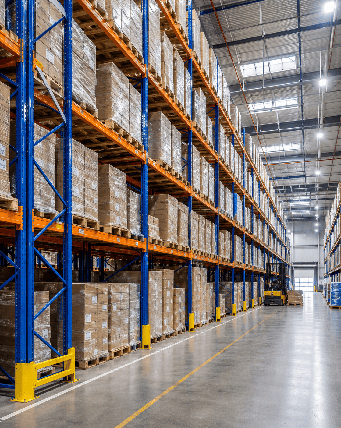 Warehouse pallet racking installation